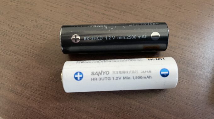 各種単3充電池の写真