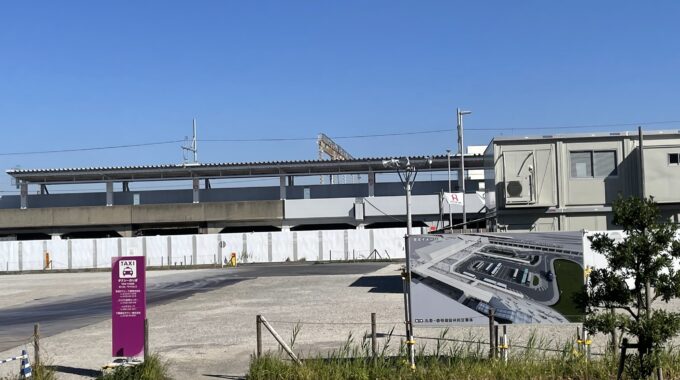 幕張豊砂駅工事の写真