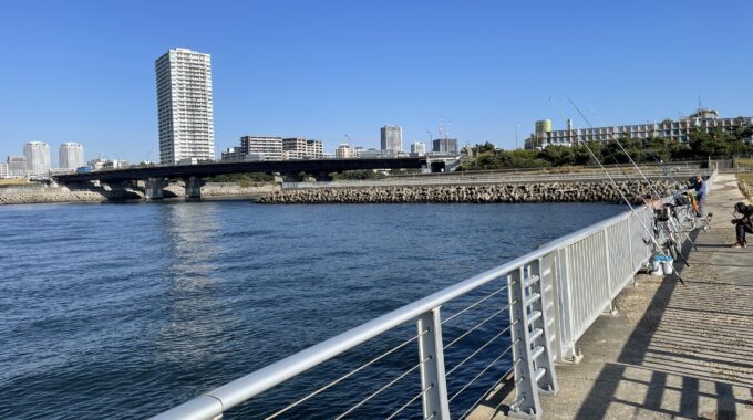検見川浜西突堤手前のポイント写真