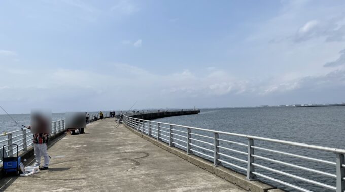 5月の検見川浜突堤写真