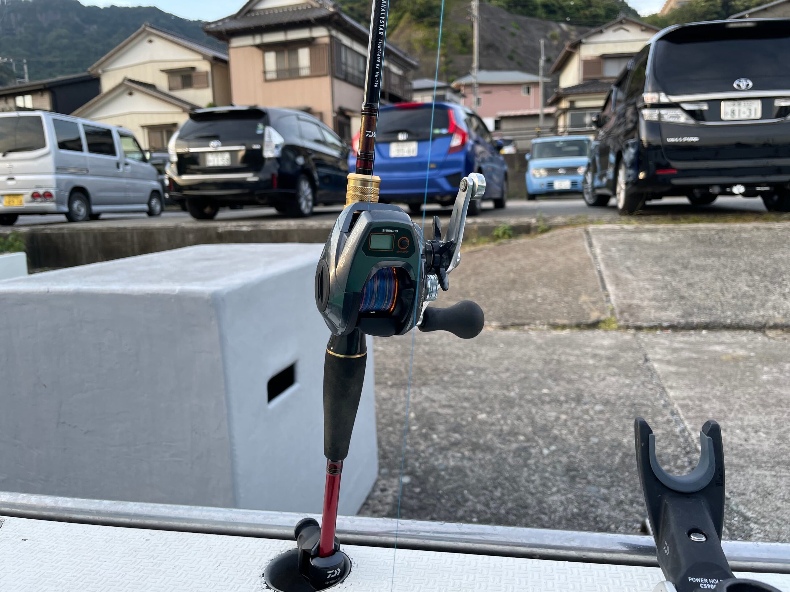 釣り具準備の写真