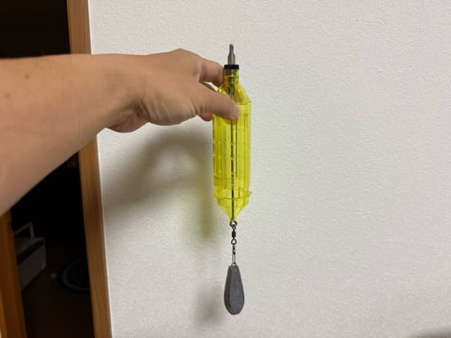 布良瀬シマアジ釣りに不向きなコマセカゴ写真