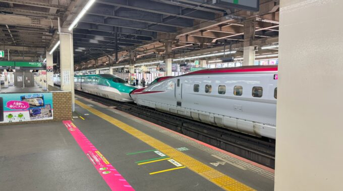 大宮駅の新幹線見学エリアホームの写真