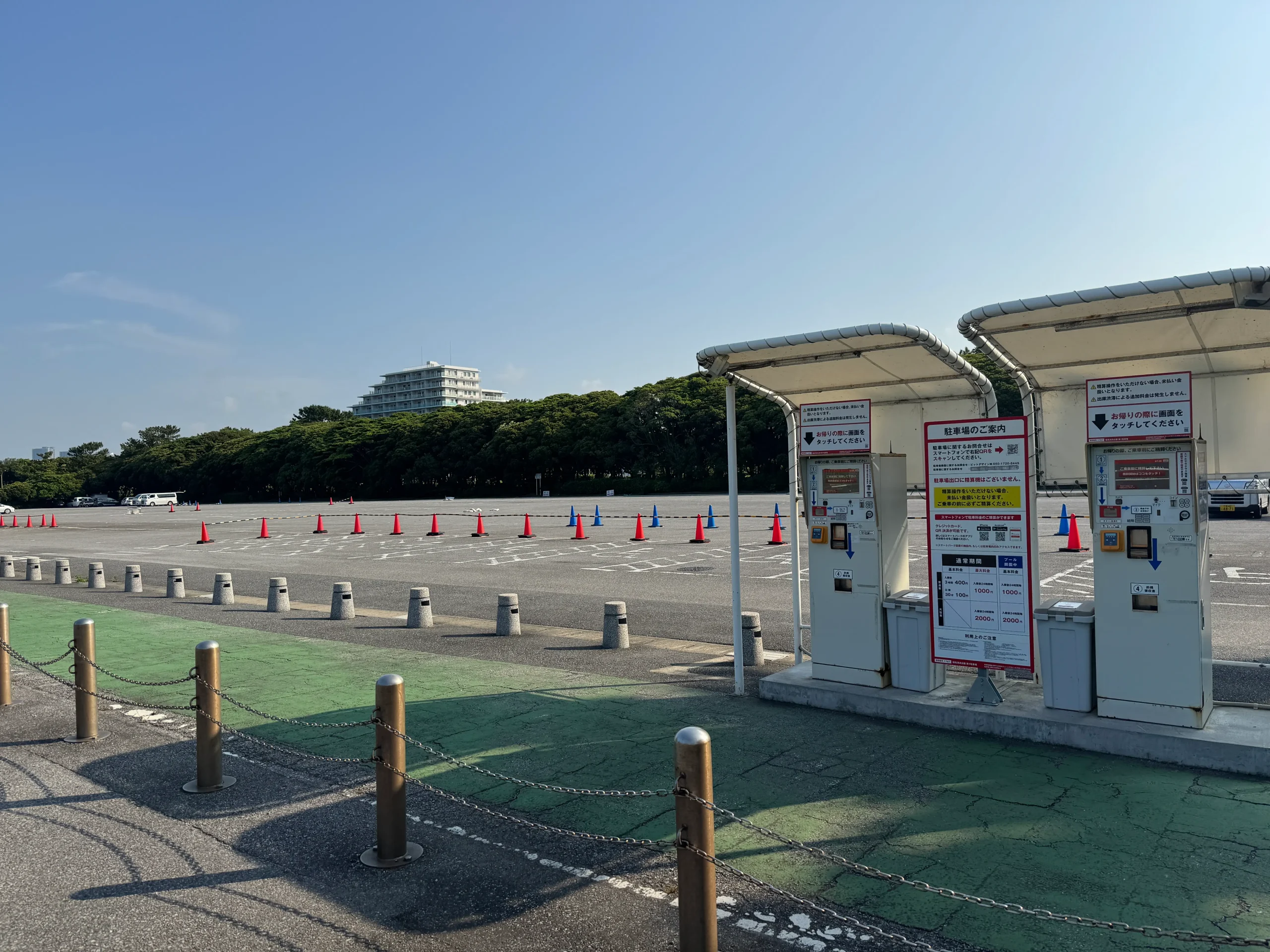 稲毛の浜 海水浴駐車場写真