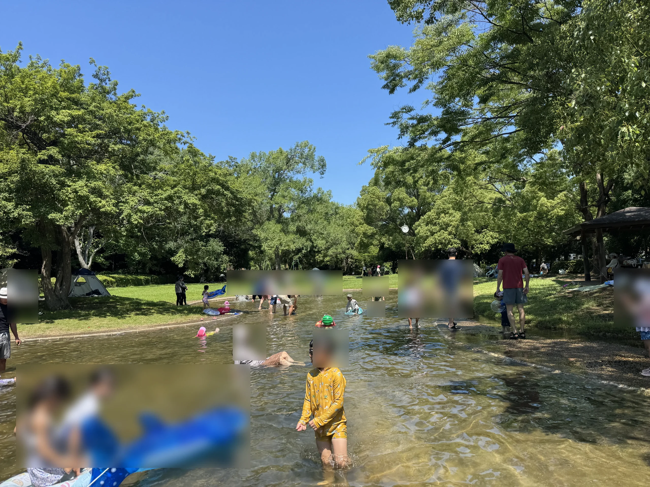 香澄公園水遊び場の水質画像