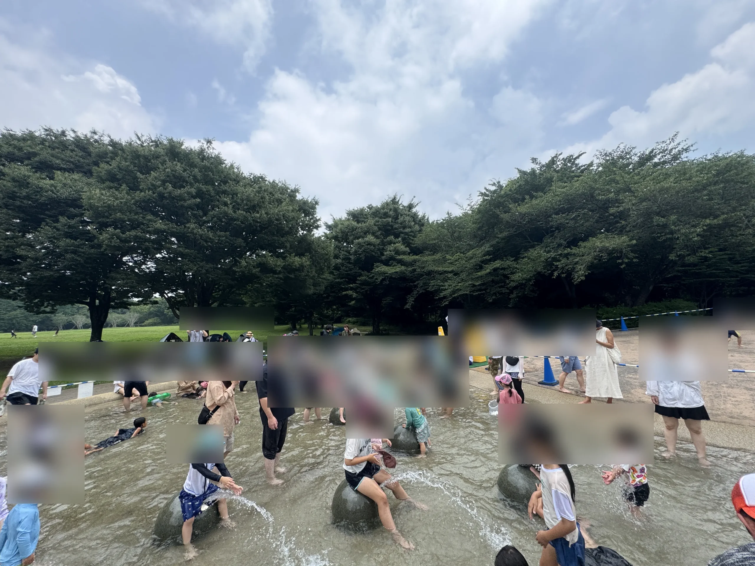 青葉の森公園水遊びの下流部写真