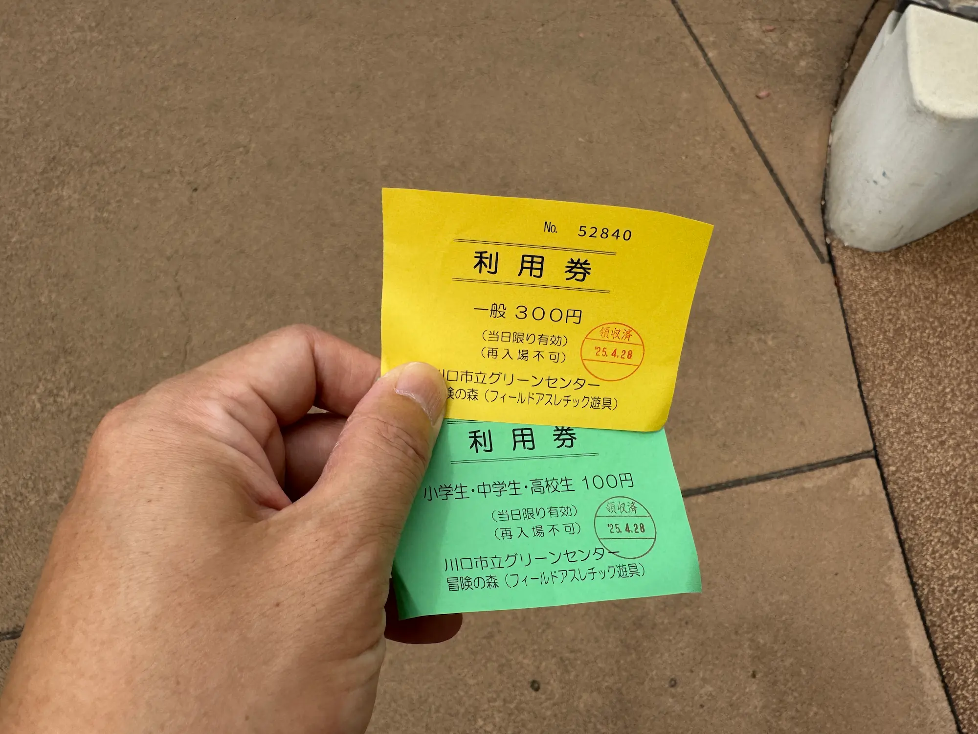 冒険の森利用券