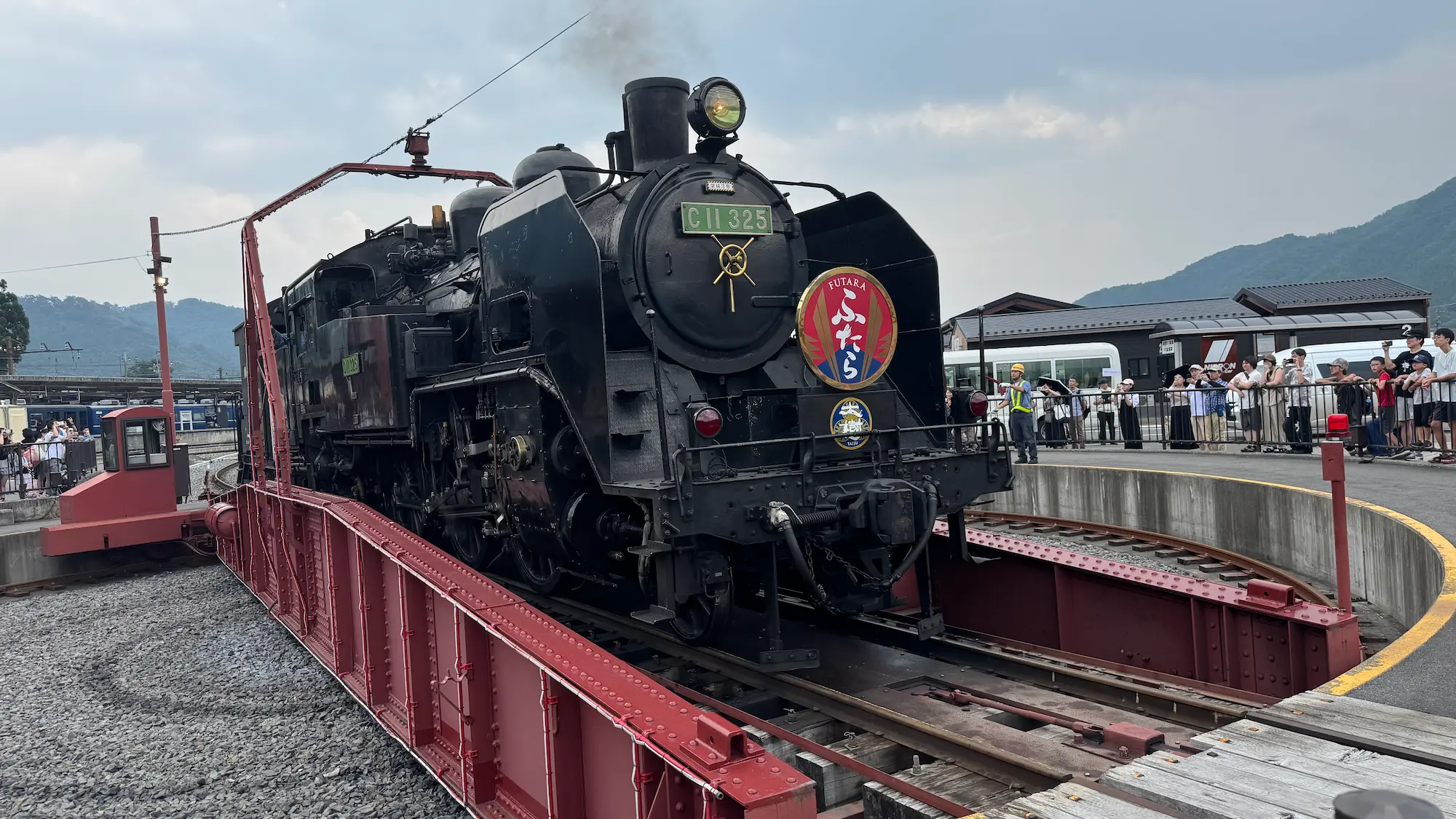 日光きぬ川ホテル三日月そばのSL大樹
