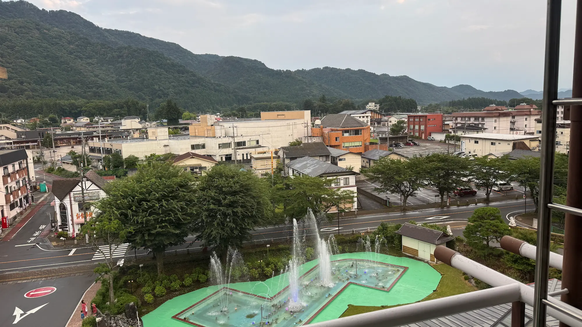 日光きぬ川ホテル三日月の噴水