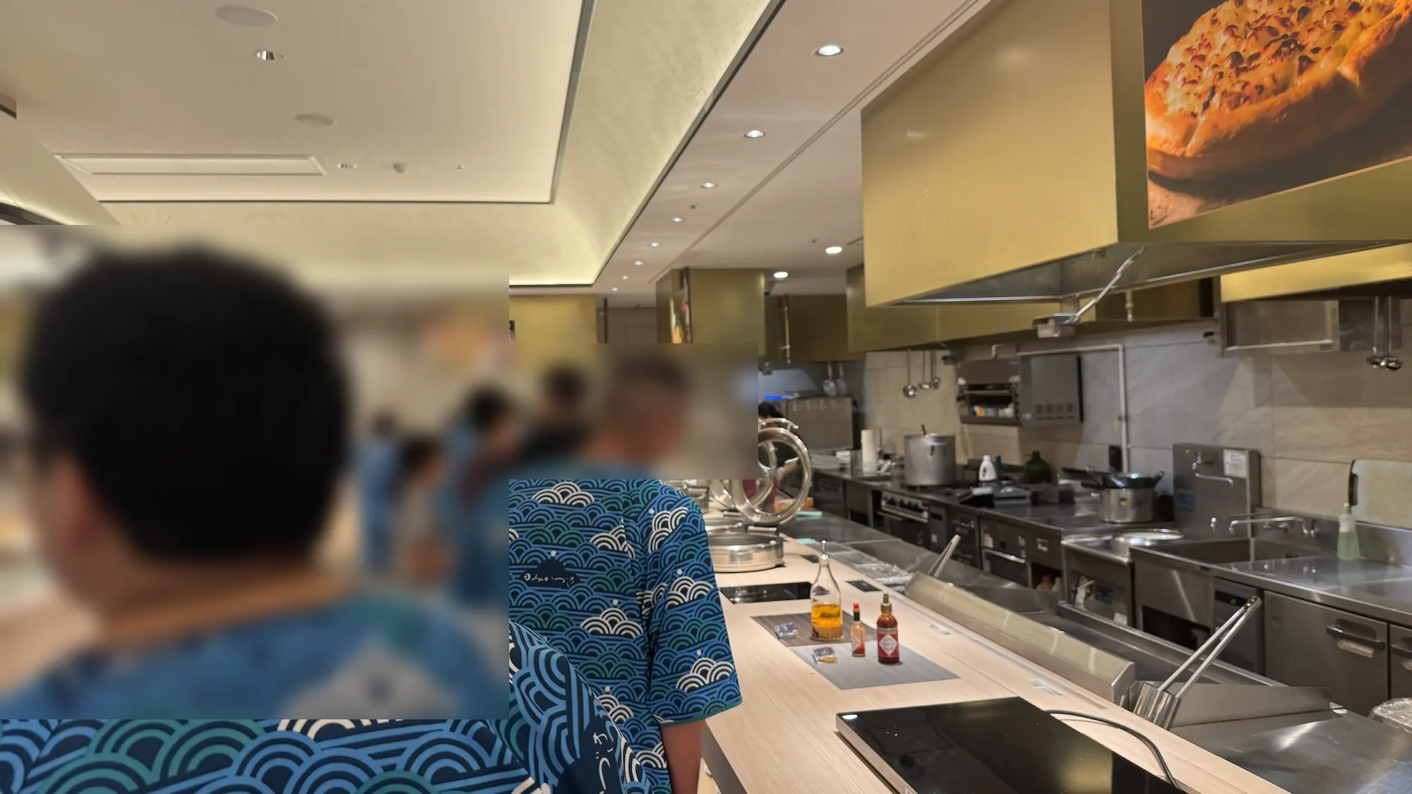 日光きぬ川ホテル三日月のラーメンの列