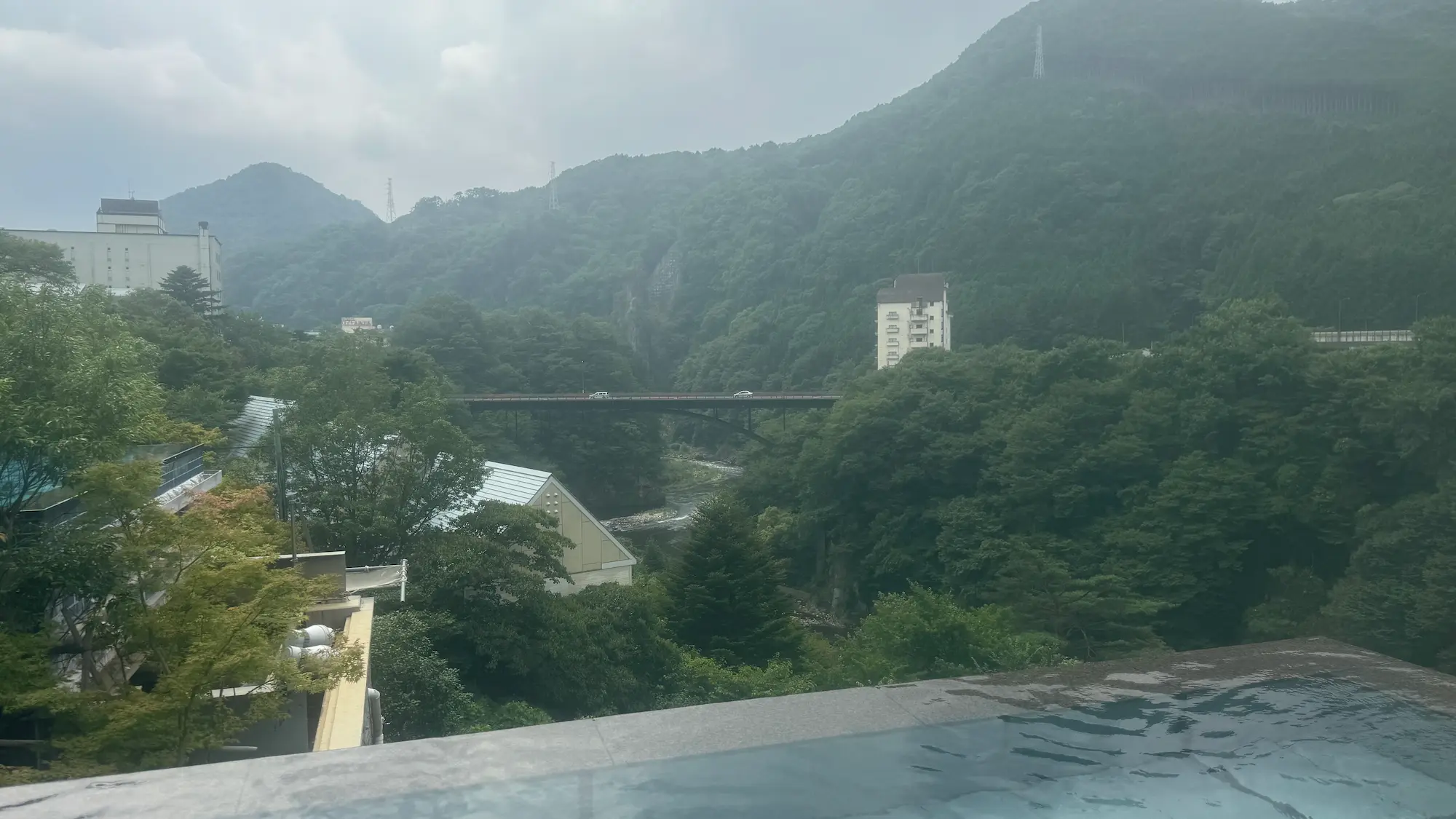日光きぬ川ホテル三日月おぷーろからの絶景