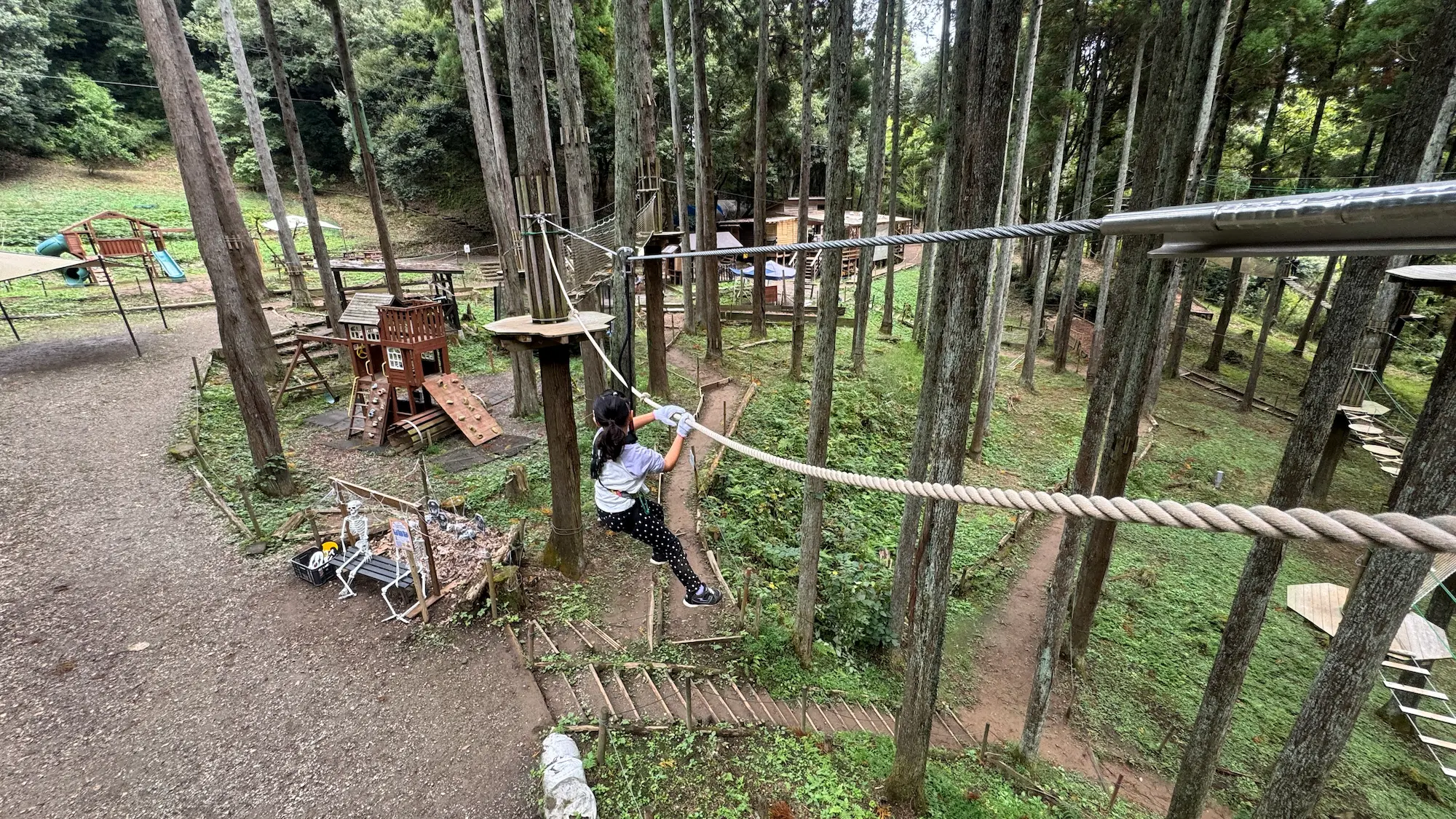 リソルの森のターザニアの6歳コース体験