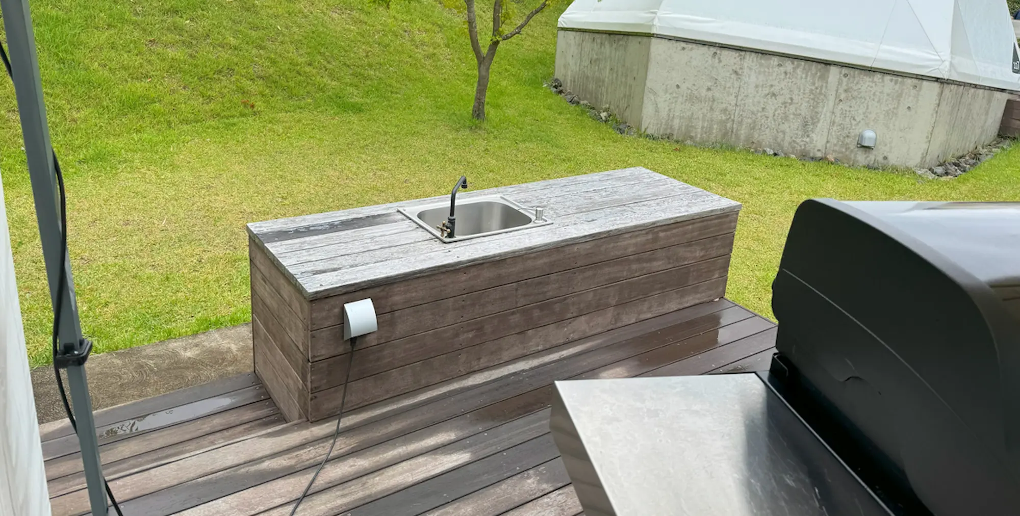 リソルの森のグランピングテントキャビンの水道