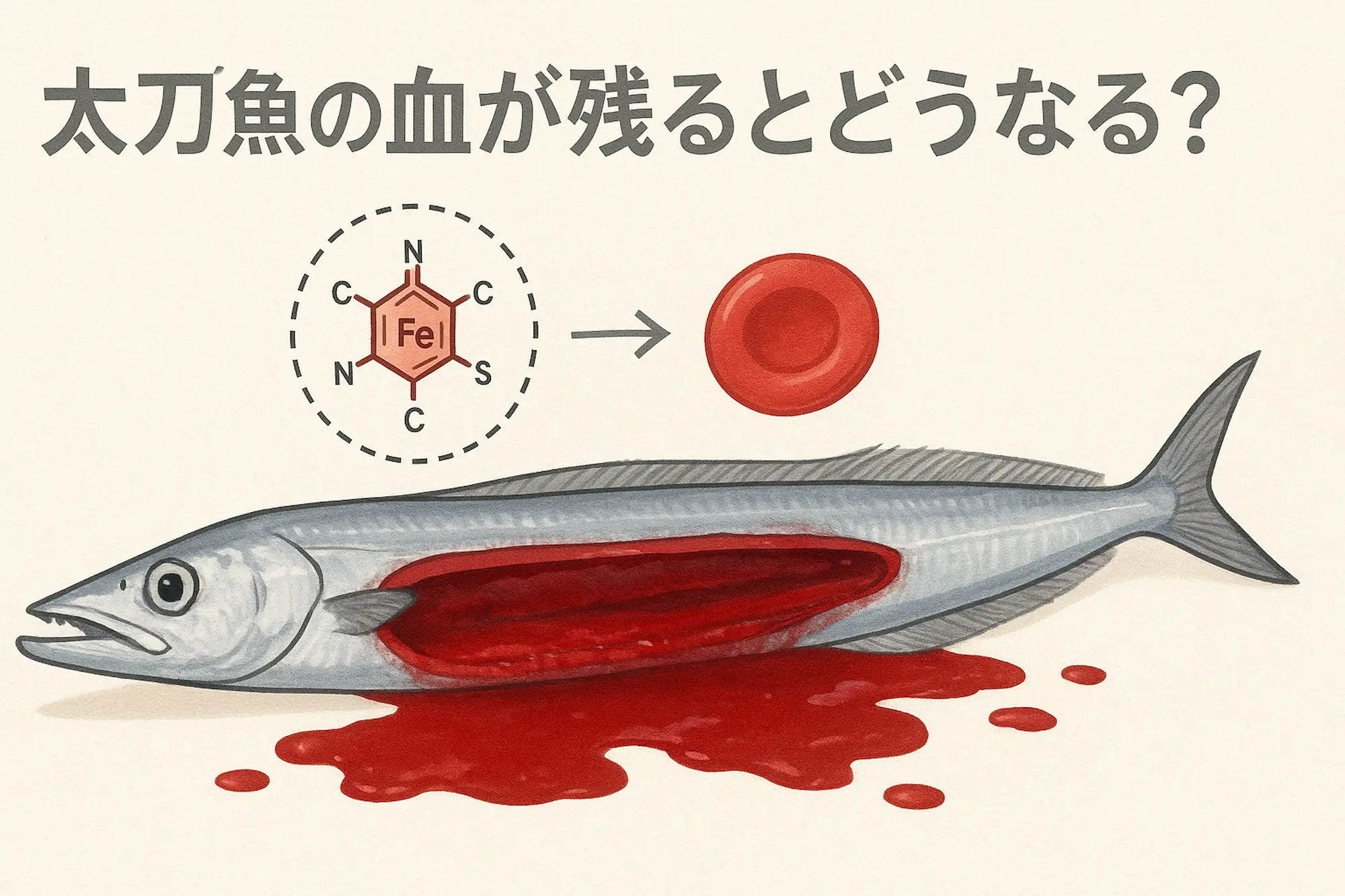 太刀魚の血が残るとどうなる？科学的な理由
