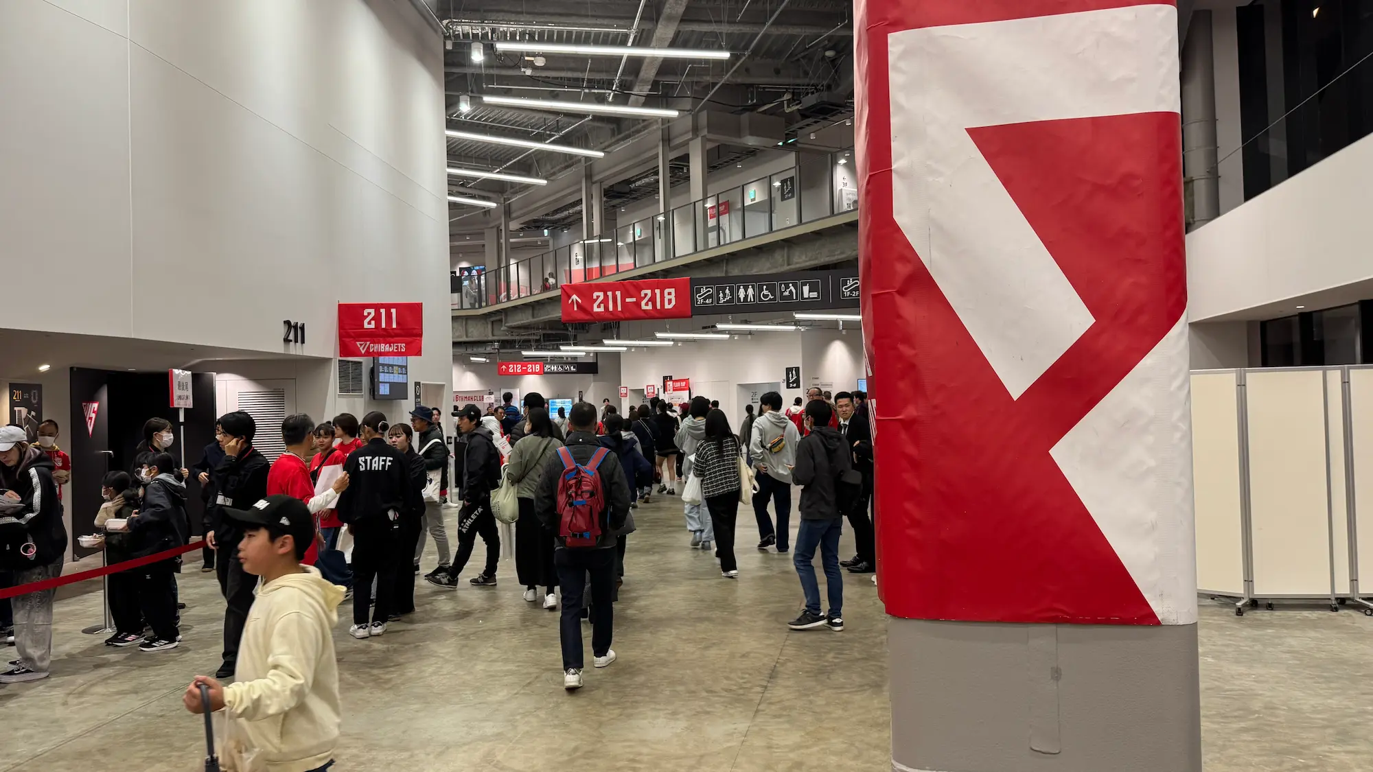 子連れで行った千葉ジェッツ戦ララアリーナ内の様子