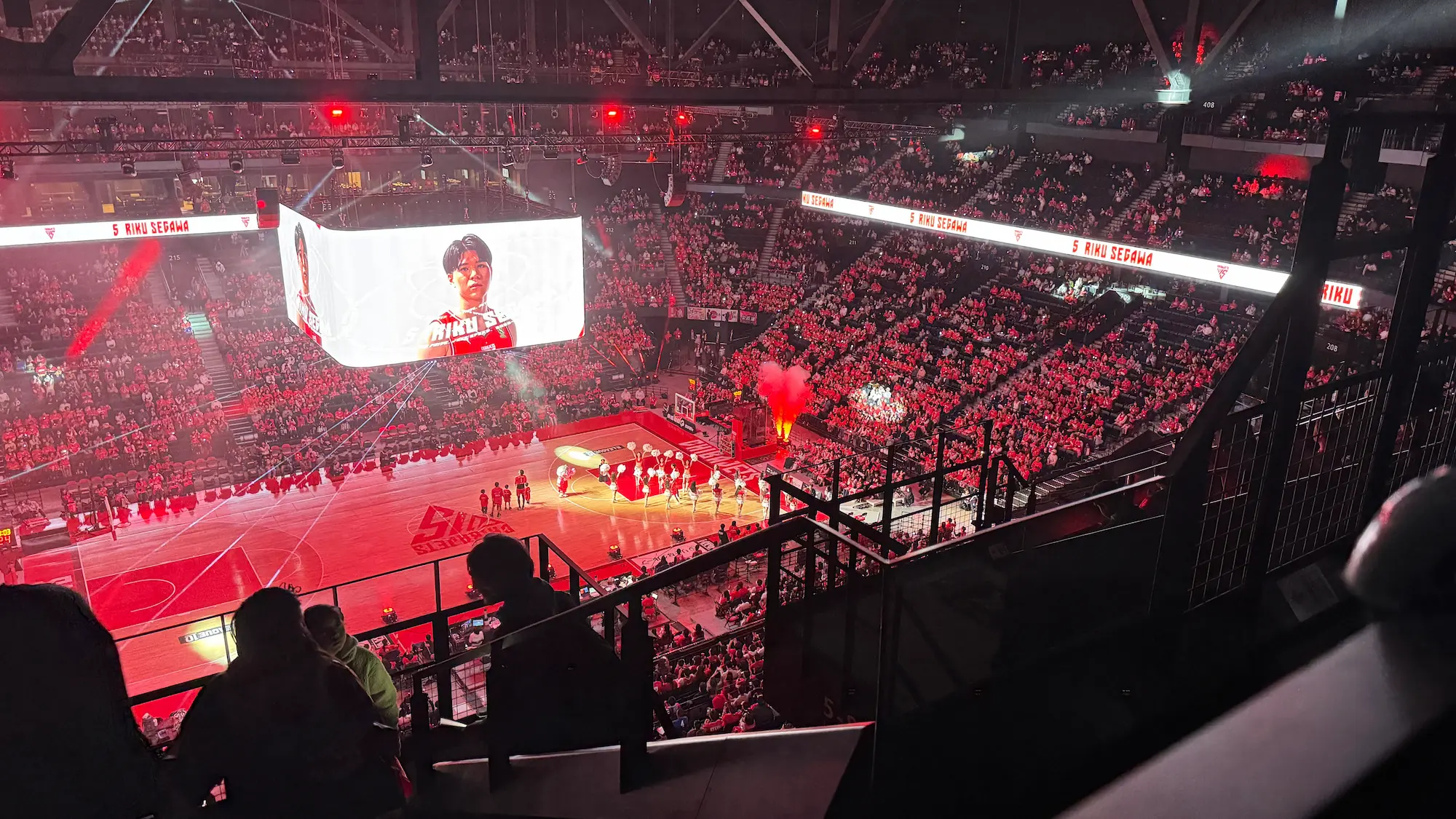 子連れで行った千葉ジェッツ戦の選手紹介