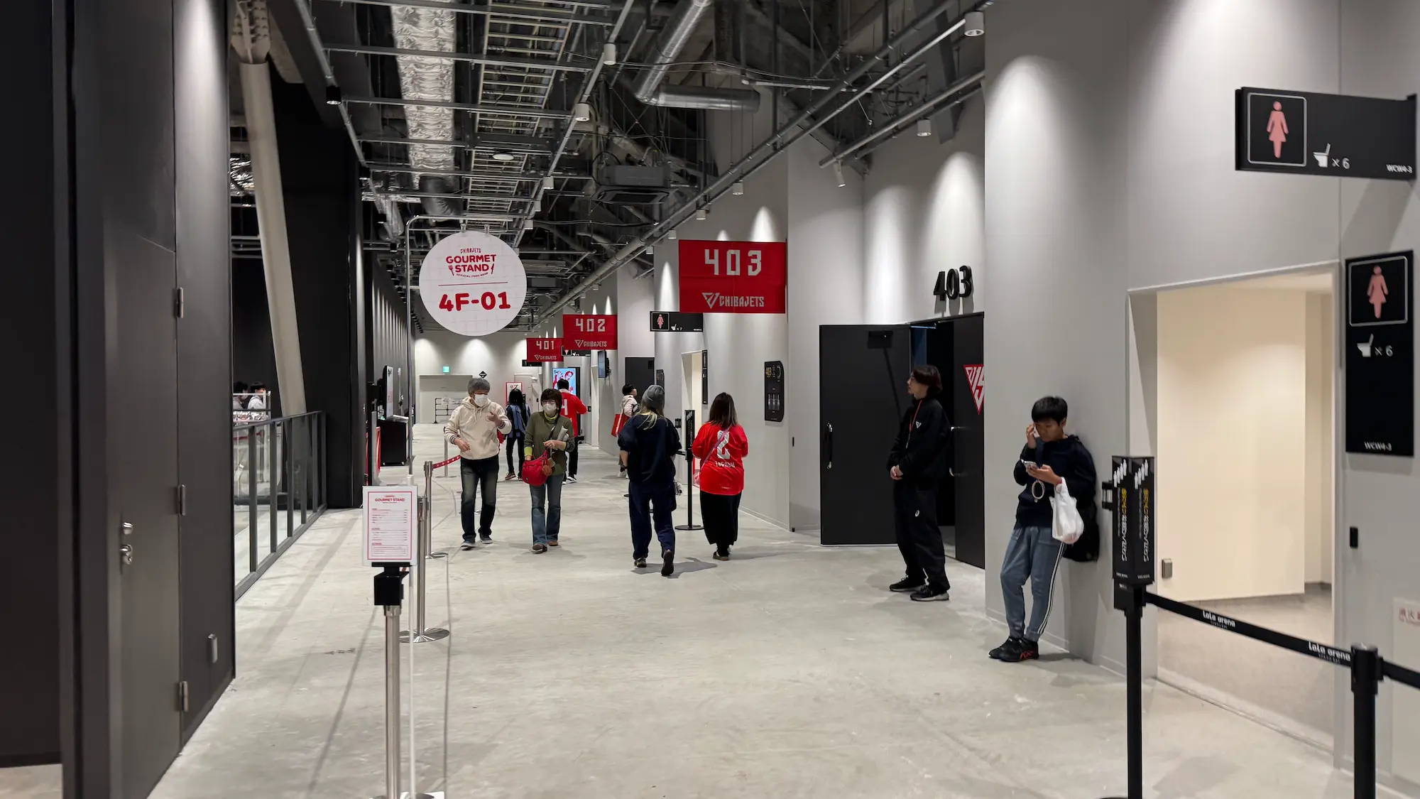 子連れで行った千葉ジェッツ戦のトイレ